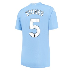 Manchester City John Stones #5 Domácí Dres pro Dámy 2023-24 Krátkým Rukávem