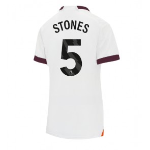 Manchester City John Stones #5 Venkovní Dres pro Dámy 2023-24 Krátkým Rukávem
