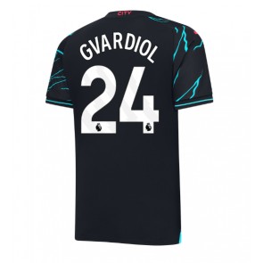 Manchester City Josko Gvardiol #24 Alternativní Dres 2023-24 Krátkým Rukávem