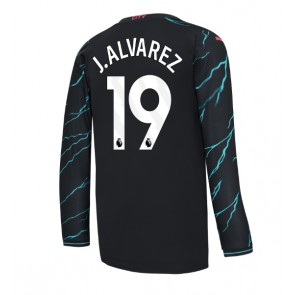 Manchester City Julian Alvarez #19 Alternativní Dres 2023-24 Dlouhým Rukávem