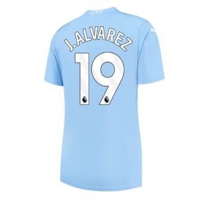 Manchester City Julian Alvarez #19 Domácí Dres pro Dámy 2023-24 Krátkým Rukávem