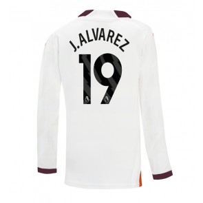 Manchester City Julian Alvarez #19 Venkovní Dres 2023-24 Dlouhým Rukávem
