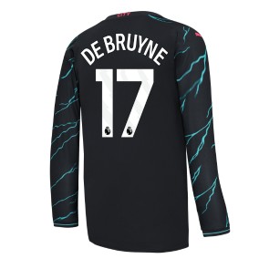 Manchester City Kevin De Bruyne #17 Alternativní Dres 2023-24 Dlouhým Rukávem