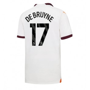 Manchester City Kevin De Bruyne #17 Venkovní Dres 2023-24 Krátkým Rukávem