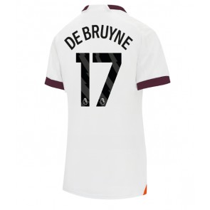 Manchester City Kevin De Bruyne #17 Venkovní Dres pro Dámy 2023-24 Krátkým Rukávem