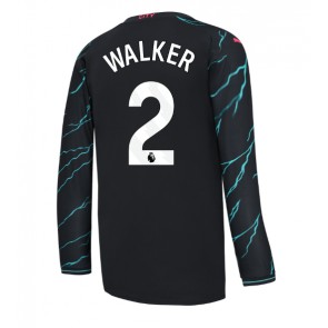 Manchester City Kyle Walker #2 Alternativní Dres 2023-24 Dlouhým Rukávem