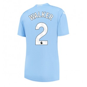 Manchester City Kyle Walker #2 Domácí Dres pro Dámy 2023-24 Krátkým Rukávem