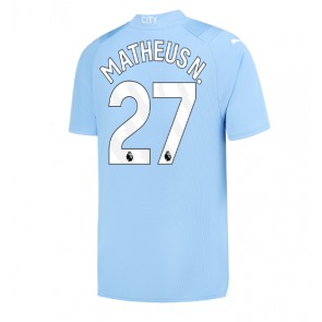 Manchester City Matheus Nunes #27 Domácí Dres 2023-24 Krátkým Rukávem