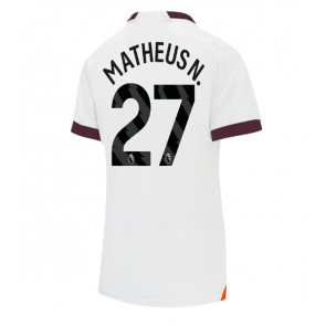 Manchester City Matheus Nunes #27 Venkovní Dres pro Dámy 2023-24 Krátkým Rukávem