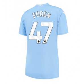 Manchester City Phil Foden #47 Domácí Dres pro Dámy 2023-24 Krátkým Rukávem