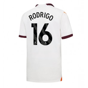 Manchester City Rodri Hernandez #16 Venkovní Dres 2023-24 Krátkým Rukávem