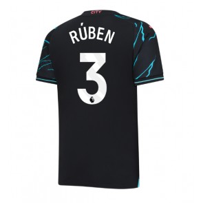Manchester City Ruben Dias #3 Alternativní Dres 2023-24 Krátkým Rukávem