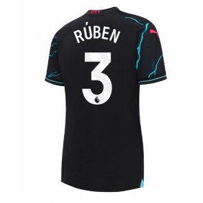 Manchester City Ruben Dias #3 Alternativní Dres pro Dámy 2023-24 Krátkým Rukávem