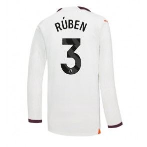 Manchester City Ruben Dias #3 Venkovní Dres 2023-24 Dlouhým Rukávem