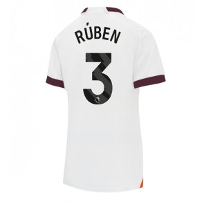 Manchester City Ruben Dias #3 Venkovní Dres pro Dámy 2023-24 Krátkým Rukávem