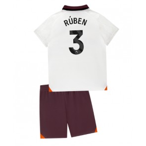 Manchester City Ruben Dias #3 Venkovní dres komplet pro Děti 2023-24 Krátkým Rukávem (+ Krátké kalhoty)