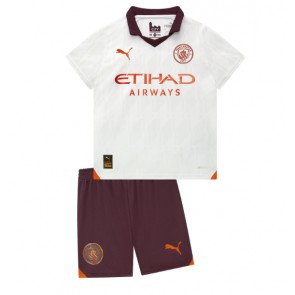 Manchester City Venkovní dres komplet pro Děti 2023-24 Krátkým Rukávem (+ Krátké kalhoty)