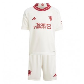 Manchester United Alternativní dres komplet pro Děti 2023-24 Krátkým Rukávem (+ Krátké kalhoty)