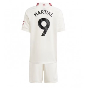 Manchester United Anthony Martial #9 Alternativní dres komplet pro Děti 2023-24 Krátkým Rukávem (+ Krátké kalhoty)