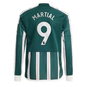 Manchester United Anthony Martial #9 Venkovní Dres 2023-24 Dlouhým Rukávem