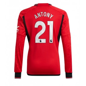 Manchester United Antony #21 Domácí Dres 2023-24 Dlouhým Rukávem