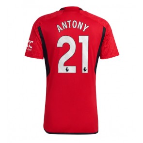 Manchester United Antony #21 Domácí Dres 2023-24 Krátkým Rukávem