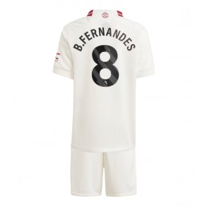 Manchester United Bruno Fernandes #8 Alternativní dres komplet pro Děti 2023-24 Krátkým Rukávem (+ Krátké kalhoty)