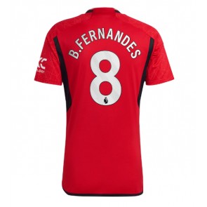 Manchester United Bruno Fernandes #8 Domácí Dres 2023-24 Krátkým Rukávem