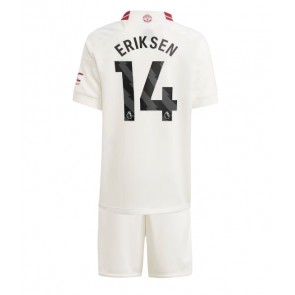 Manchester United Christian Eriksen #14 Alternativní dres komplet pro Děti 2023-24 Krátkým Rukávem (+ Krátké kalhoty)