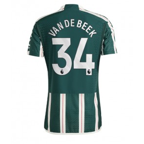 Manchester United Donny van de Beek #34 Venkovní Dres 2023-24 Krátkým Rukávem