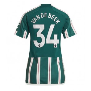Manchester United Donny van de Beek #34 Venkovní Dres pro Dámy 2023-24 Krátkým Rukávem