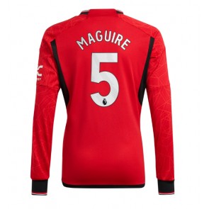 Manchester United Harry Maguire #5 Domácí Dres 2023-24 Dlouhým Rukávem