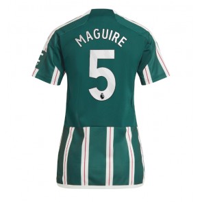 Manchester United Harry Maguire #5 Venkovní Dres pro Dámy 2023-24 Krátkým Rukávem