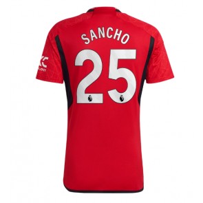 Manchester United Jadon Sancho #25 Domácí Dres 2023-24 Krátkým Rukávem
