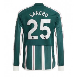 Manchester United Jadon Sancho #25 Venkovní Dres 2023-24 Dlouhým Rukávem