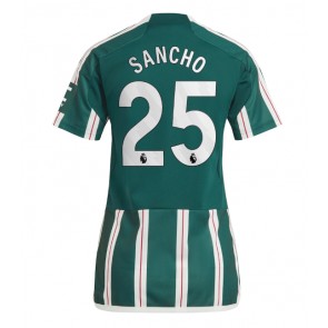 Manchester United Jadon Sancho #25 Venkovní Dres pro Dámy 2023-24 Krátkým Rukávem