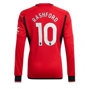 Manchester United Marcus Rashford #10 Domácí Dres 2023-24 Dlouhým Rukávem
