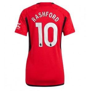 Manchester United Marcus Rashford #10 Domácí Dres pro Dámy 2023-24 Krátkým Rukávem