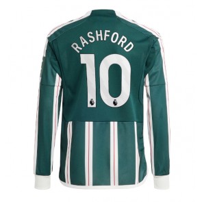 Manchester United Marcus Rashford #10 Venkovní Dres 2023-24 Dlouhým Rukávem