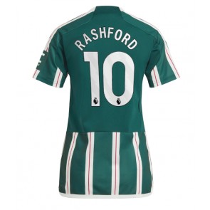 Manchester United Marcus Rashford #10 Venkovní Dres pro Dámy 2023-24 Krátkým Rukávem