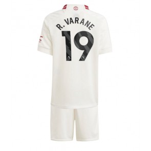 Manchester United Raphael Varane #19 Alternativní dres komplet pro Děti 2023-24 Krátkým Rukávem (+ Krátké kalhoty)