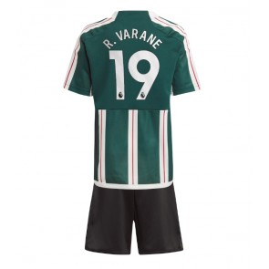 Manchester United Raphael Varane #19 Venkovní dres komplet pro Děti 2023-24 Krátkým Rukávem (+ Krátké kalhoty)
