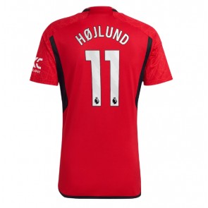 Manchester United Rasmus Hojlund #11 Domácí Dres 2023-24 Krátkým Rukávem