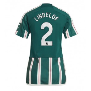 Manchester United Victor Lindelof #2 Venkovní Dres pro Dámy 2023-24 Krátkým Rukávem