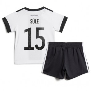 Německo Niklas Sule #15 Domácí dres komplet pro Děti MS 2022 Krátkým Rukávem (+ Krátké kalhoty)