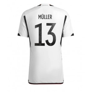 Německo Thomas Muller #13 Domácí Dres MS 2022 Krátkým Rukávem