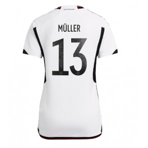 Německo Thomas Muller #13 Domácí Dres pro Dámy MS 2022 Krátkým Rukávem