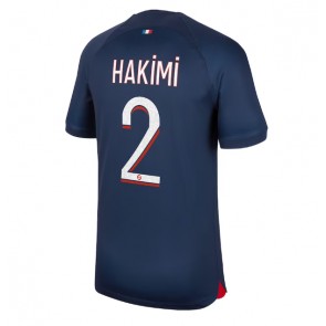 Paris Saint-Germain Achraf Hakimi #2 Domácí Dres 2023-24 Krátkým Rukávem
