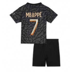 Paris Saint-Germain Kylian Mbappe #7 Alternativní dres komplet pro Děti 2023-24 Krátkým Rukávem (+ Krátké kalhoty)