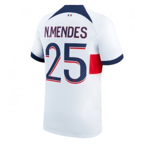 Paris Saint-Germain Nuno Mendes #25 Venkovní Dres 2023-24 Krátkým Rukávem